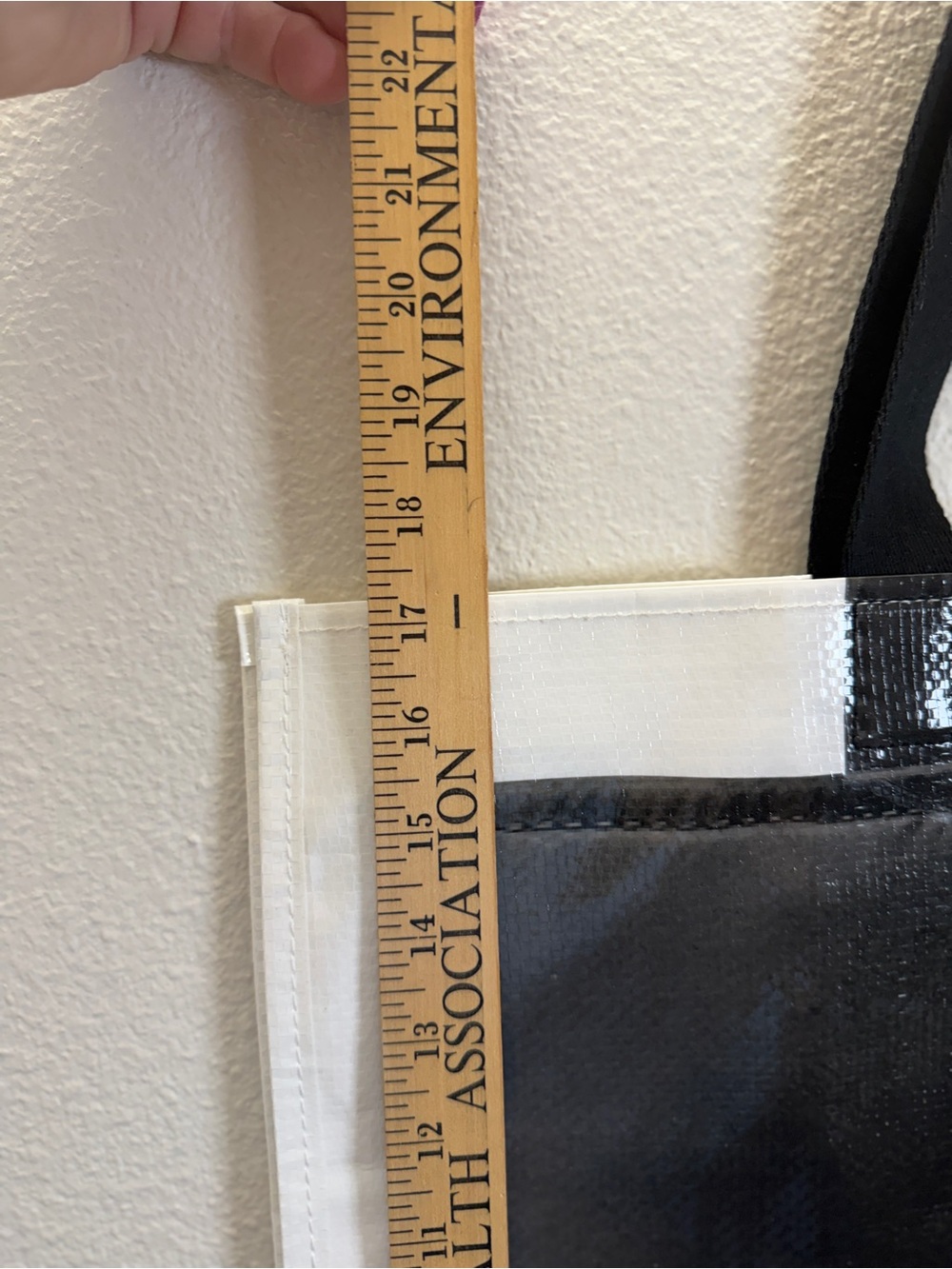 kate spade White and Black Clear Tote Bag with Black Pocket - Picture 4 of 7